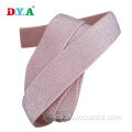 Banda elástica de prenda metálica elástica de 30 mm rosa